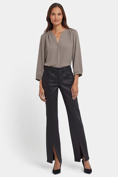 Gecoate Marilyn Straight Jeans | Zwart Gecoat
