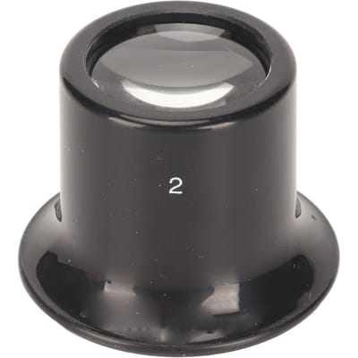Oogloep Vergrootglas 5X Nee. 4422 Model 2 Mag Horloge Sieraden Reparatie Gereedschap Plastic Zwart