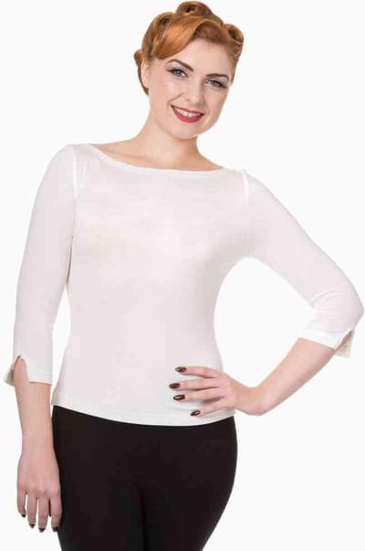 Dancing Days - MODERN LOVE Longsleeve top - M - Wit