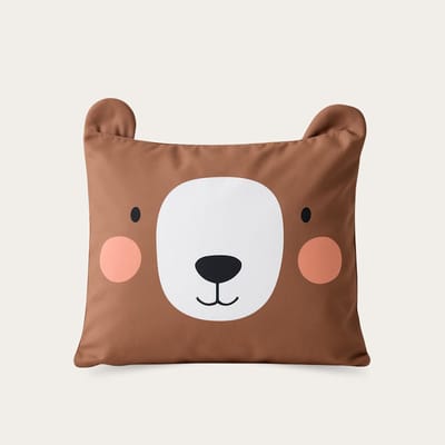 HappyBed Bobby Bear Kinderkussensloop 1 stuk - 60x70 cm - 100% Katoen - Kussensloop kids - Ultieme slaapcomfort