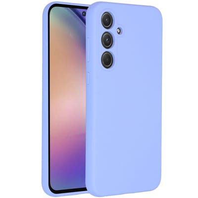 Accezz Hoesje - Geschikt voor Samsung Galaxy A55 (5G) - Liquid Silicone Backcover - Paars