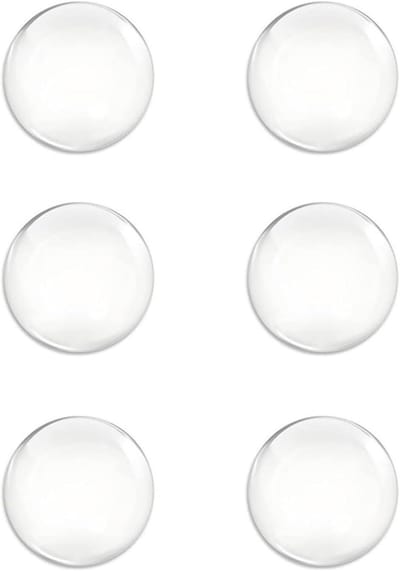 Set van 6 Transparante Rubber Wandbeschermers van 5 cm - Stille Deurbumpers en Handgreep Bescherming voor Muren en Deuren