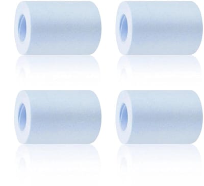 Dailygoods - 4 stuks meerlaagse katoenen filters, 5,4 cm lang filterelement, hard water verzachten, katoenen filters kunnen vuil in het water filteren
