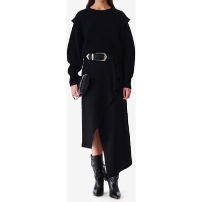 IRO Paris Jelena Skirt Black Size: 34 | Midi Skirts Outlet | Dames | Zwart