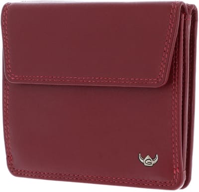 Golden Head Leren portemonnee Polo RFID Protect Überschlagbörse 1174 Rot donkerrood