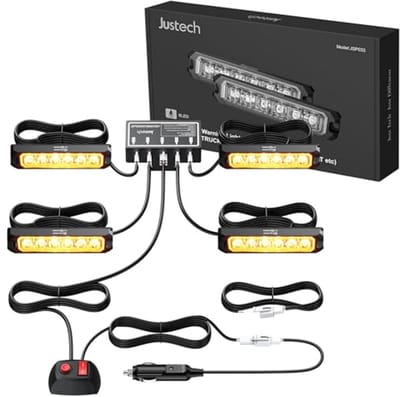 6 LED Waarschuwingslichten - Waterdichte Stroboscooplichten voor Noodgevallen en Reparaties