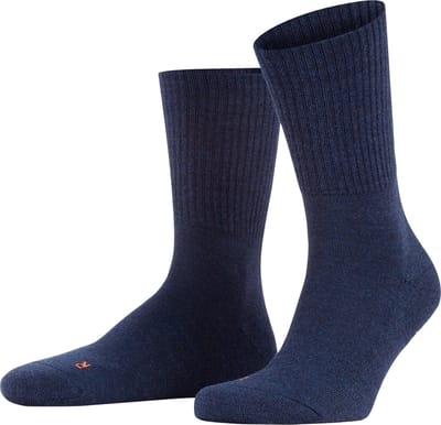 FALKE Walkie Light eenkleurig wol functioneel materiaal sokken unisex blauw - maat 39-41
