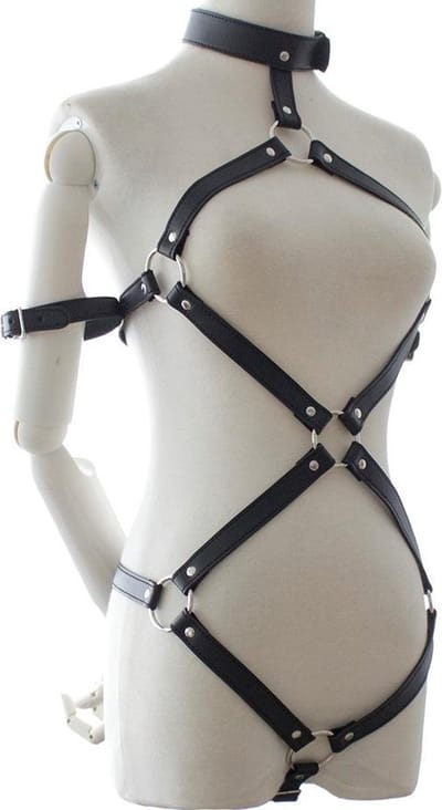 Banoch | Bondage Elegant Body - Harness -Zwart bondage harnas