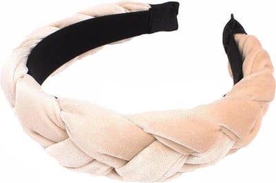 Velvet Diadeem / Haarband | Beige / Nude | Fluweel / Polyester | Fashion Favorite