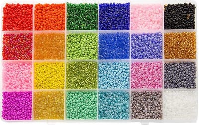 Kralendoos XL - Rocailles (2.5 mm / 24 x 12 gram) Mix Color