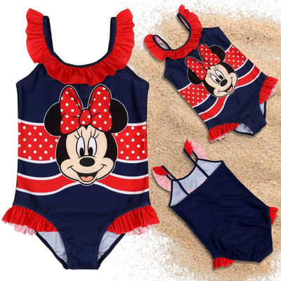 DISNEY Minnie Mouse EENDELIG badpak voor meisjes, VOOR HET ZWEMBAD, VOOR HET STRAND voor meisjes OEKO-TEX
