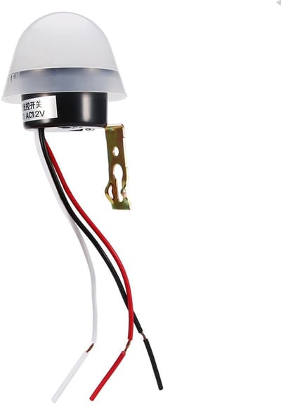 Dailygoody - Automatische aan/uit lichtsensorschakelaar - Fotocel - Slimme verlichting - 12V/220V - Nachtlichtsensor - Voor thuis en garage