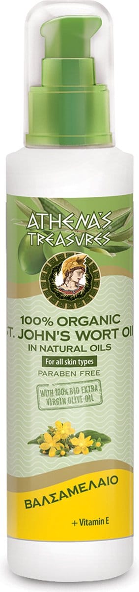 Pharmaid Athena's Treasures St. John's Wort Organic Natural Oil 100ml: Krachtige Balsemolie voor Huidverzorging en Herstel sint janskruidolie.