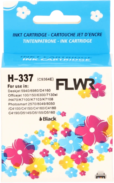 FLWR - Cartridges / HP 337 / zwart / Geschikt voor HP