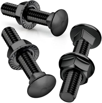 Set van 25 RVS M5 x 30 mm Lock Screws met Flensmoeren, Platkop Schroeven voor Bouw en Industrie, Roestvrijstaal 304, DIN 6923