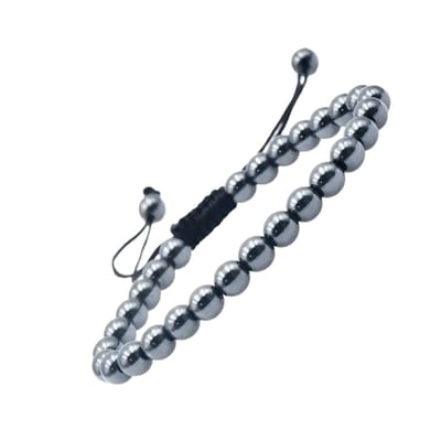 Aramat Jewels -verstelbare hematiet armband -handgemaakt - natuursteen