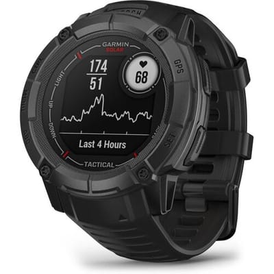 Garmin Instinct 2X Solar - Tactical Edition - Smartwatch - Oneindige batterijduur met Solar - Ingebouwde zaklamp - Multi-band GNSS - Black