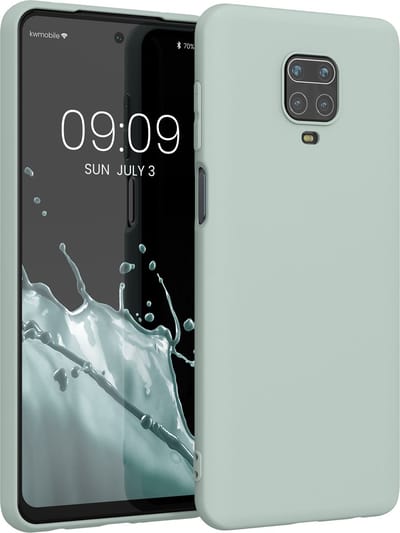 kwmobile telefoonhoesje geschikt voor Xiaomi Redmi Note 9S / 9 Pro / 9 Pro Max - Hoesje voor smartphone - Back cover in cool mint