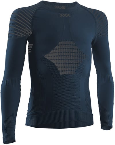X-bionic Invent 4.0 Lange Mouwen Basislaag Blauw 6-7 Years Kinderen