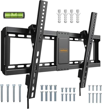 Kantelbare Ultra Slim TV Muurbeugel voor 32-65 Inch TV's - Tot 75 kg Belastbaar, VESA 600x400