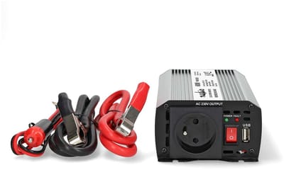 Nedis Omvormer 600W - Gemodificeerde Sinusgolf - 12V / 230V - Accuklemmen + Sigarettenaansteker