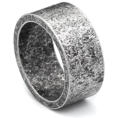 Nieuwe Antieke Kleur Eenvoudige Ringen Voor Mannen Vrouwen 316L Roestvrij Staal Punk Hip Hop Mode Koppelring Bedel Feest Sieraden 7 gray
