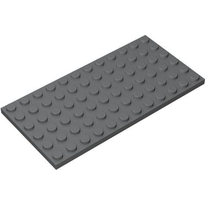 10 STUKS 3028 6X12 Stippen Basisplaat Tijdloze MOC DOE-HET-ZELF City Figuren Bouwstenen Bakstenen Componenten Compatibel met Kinderspeelgoed 10pcs donkergrijze kleur