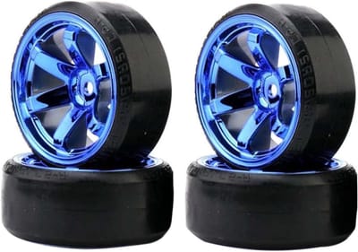 RC Drift Banden en Wielen - RC Auto Onderdelen - RC Auto Rijden - Harde Banden 63mm - 12mm Hex