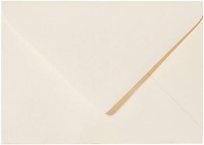 100 Stuks DIN C6 Enveloppen 114x162 mm Zachtcrème Natplakbaar voor Kaarten