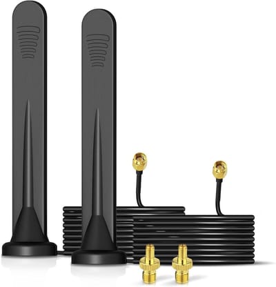 Externe 5G LTE Antenne - Mobiele Router Antenne - Signaal Verbeteren - Met Magnetische Basis - 3M Kabel - Zwart