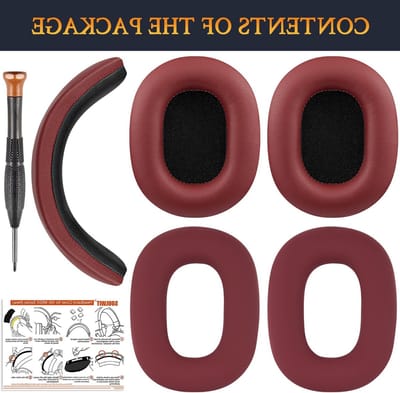 Vervangende Oorkussens en Hoofdband voor ATH M50, M50X, M50XWH, M50XBT, M50XBT2, M50S/LE Hoofdtelefoons, Comfortabele Kussens en Hoofdband Accessoires