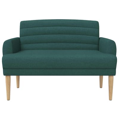 vidaXL - Lovingseat - met - knoopge - tuft - Donkergroen - 116 - x - 67 - x - 80 - cm - Stof