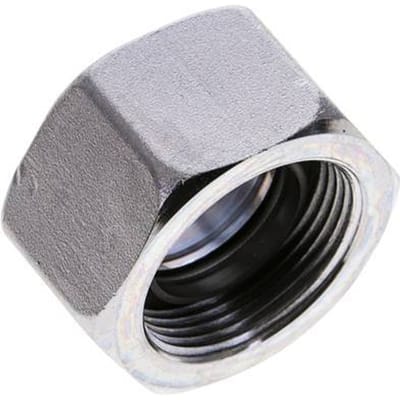 25 S M36x2 End Cap Stalen FKM