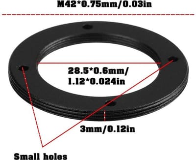Filter Adapter M42x0.75 naar M28.5x0.6 voor Telescopen
