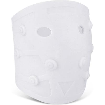 SEBS Magnetische Kniebeschermers Buiten Hardlopen Fietsen Sport Drukverhogende Patella Kniebeschermers Zachte Elastische Pasvorm Sport Elleboogbeschermers one size fits all white
