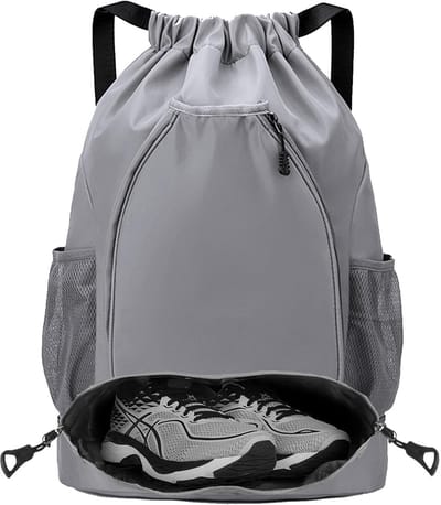 Dailygoods - Grote Trekzakrugzak voor Tennis met 2 Rackets en Ondercompartiment