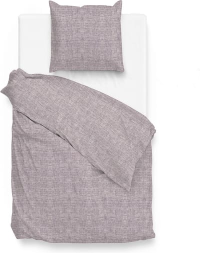 Zohome Lino Dekbedovertrek - Eenpersoons - Katoen - 140x200-220cm - Paars