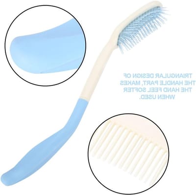 Ergonomische haarborstel met lange antislip handgreep, kam voor haarmassage en stylingaccessoires