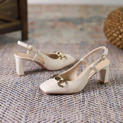 Hoge hakken sandalen zomer vierkante neus dikke hakken sandalen vrouwen Koreaanse versie Horsebit gesp Baotou enkele schoenen vrouwen 38 gray
