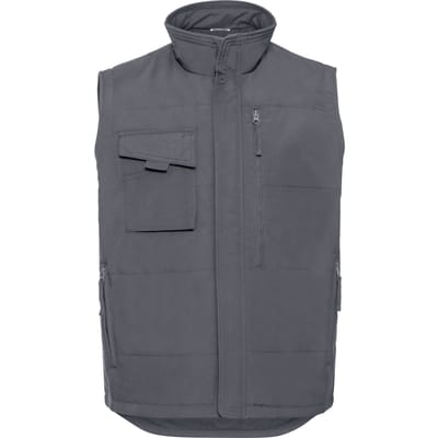 Russell Heren Gilet voor zwaar gebruik (Konvooi Grijs)