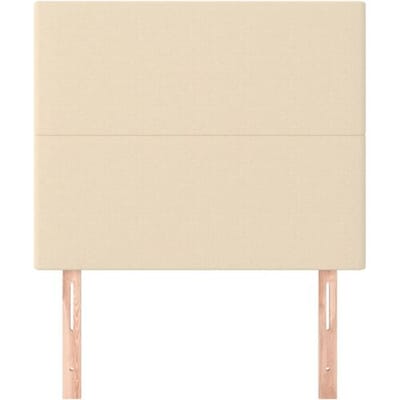 vidaXL - Hoofdbord - crème - 80x5x118/128 - cm - stof
