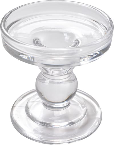 Clayre & Eef Kandelaar Ø 9x9 cm Transparant Glas