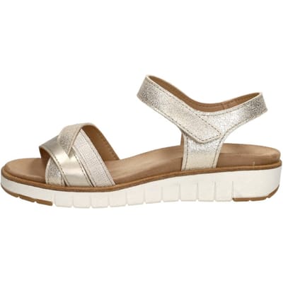SUB55 Comfort Collection Romi 22 Sandalen Plat - Goudkleur - Maat 38