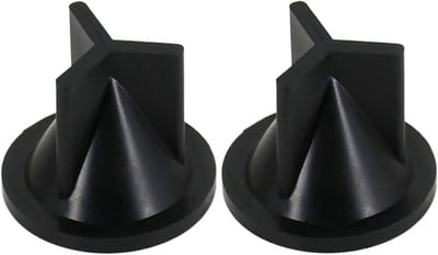 Joker Klep - Terugslagklep Toilet - Watersport Onderhoud - Compatibel met Jabsco - 3 x 3 x 3 Inch - Zwart
