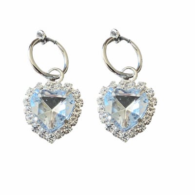 Klem oorbellen- Hart - geen gaatje-Charme Bijoux