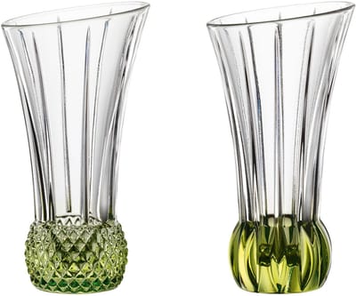 Nachtmann tafelvaasset Spring Lime 2-delig, bloemenvazen, decoratieve vazen, kristalglas, 103594