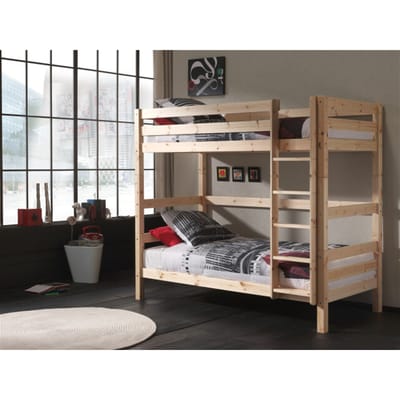 LUCEVI - Pino stapelbed 90x200cm - Beige