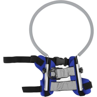 Harnais Pet Blind Halo léger et pratique pour éviter les collisions avec effet réfléchissant S Diameter 22cm/8.7in bleu
