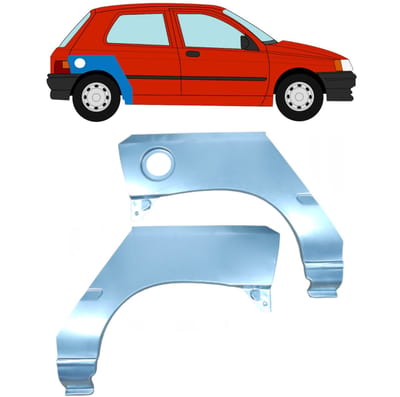 Reparatiepaneel achterspatbord voor Renault Clio I 1990-1998 / Links + Rechts