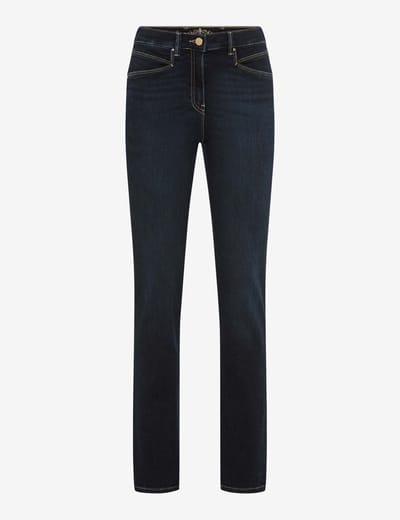 Raphaela by Brax Dames Jeans  Style LUCA DARK BLUE USING & BUFFIES, denim donkerblauw, maat 36